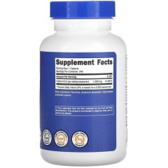 Nutricost, витамин B12, 1000 мкг, 240 капсул
